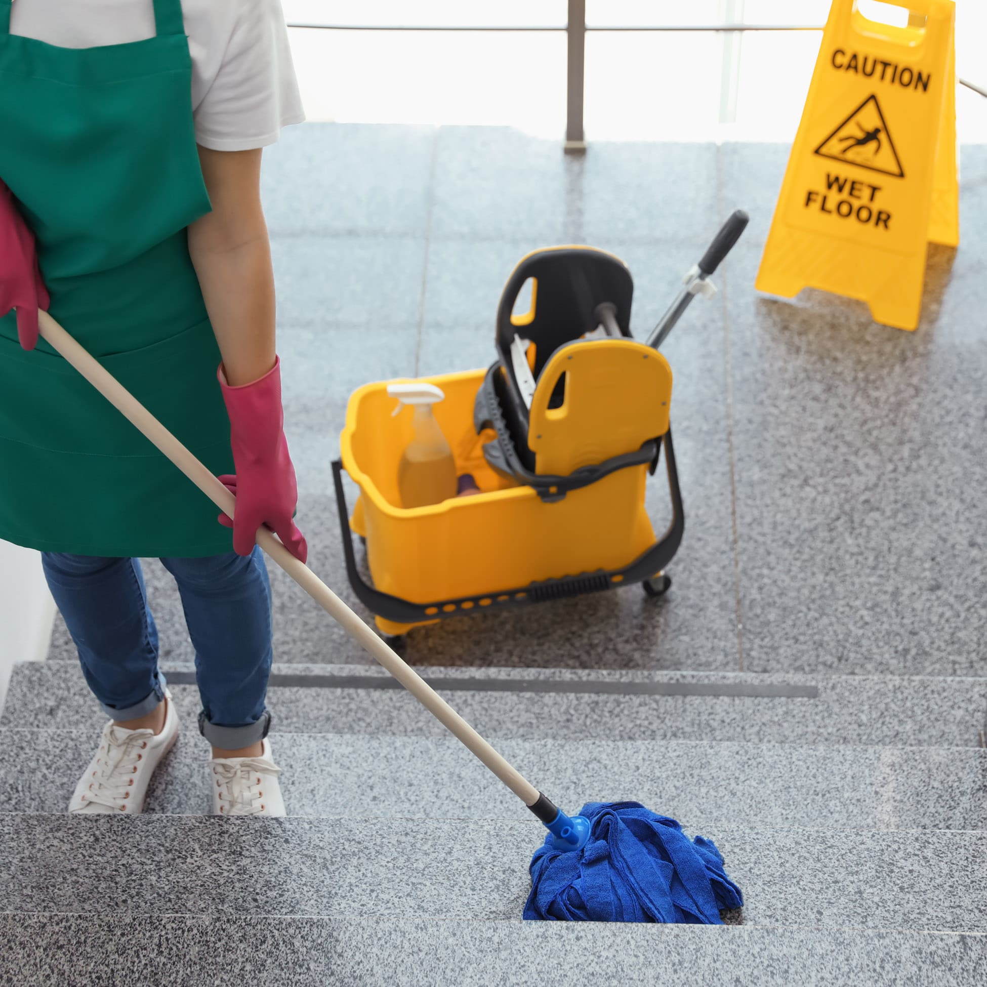 Mopping Stairs